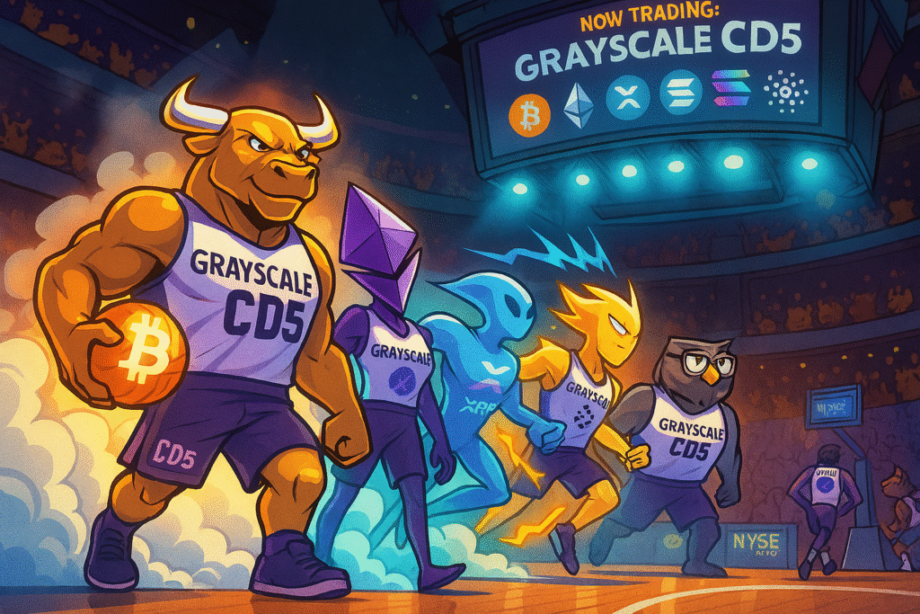 Η Grayscale Απαντά: Λανσάρει το Νέο ETF "Crypto 5" με Bitcoin, ETH, XRP, SOL και ADA
