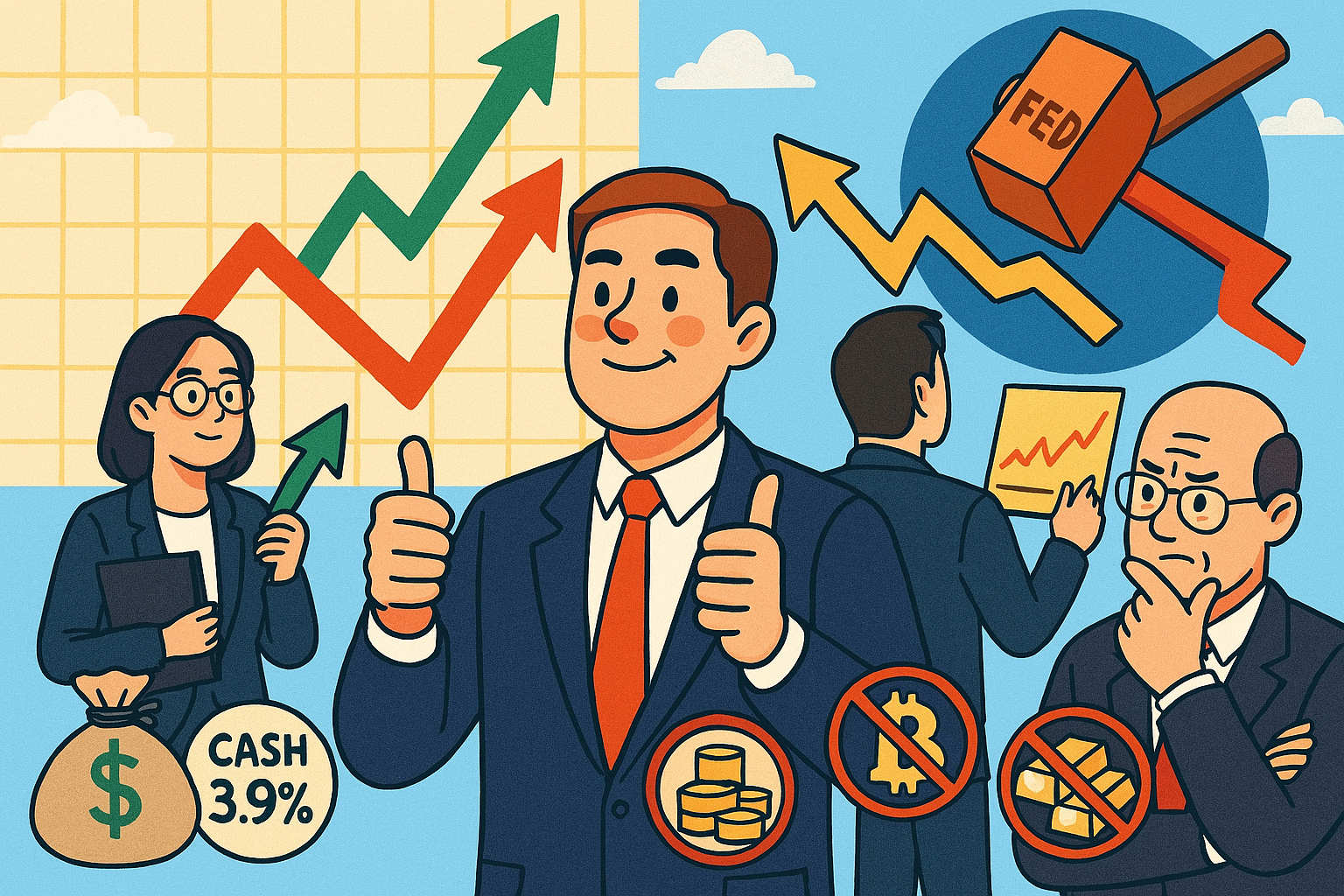 Αισιοδοξία στις Αγορές: Οι Fund Managers Ποντάρουν σε Μετοχές και Μειώσεις Επιτοκίων