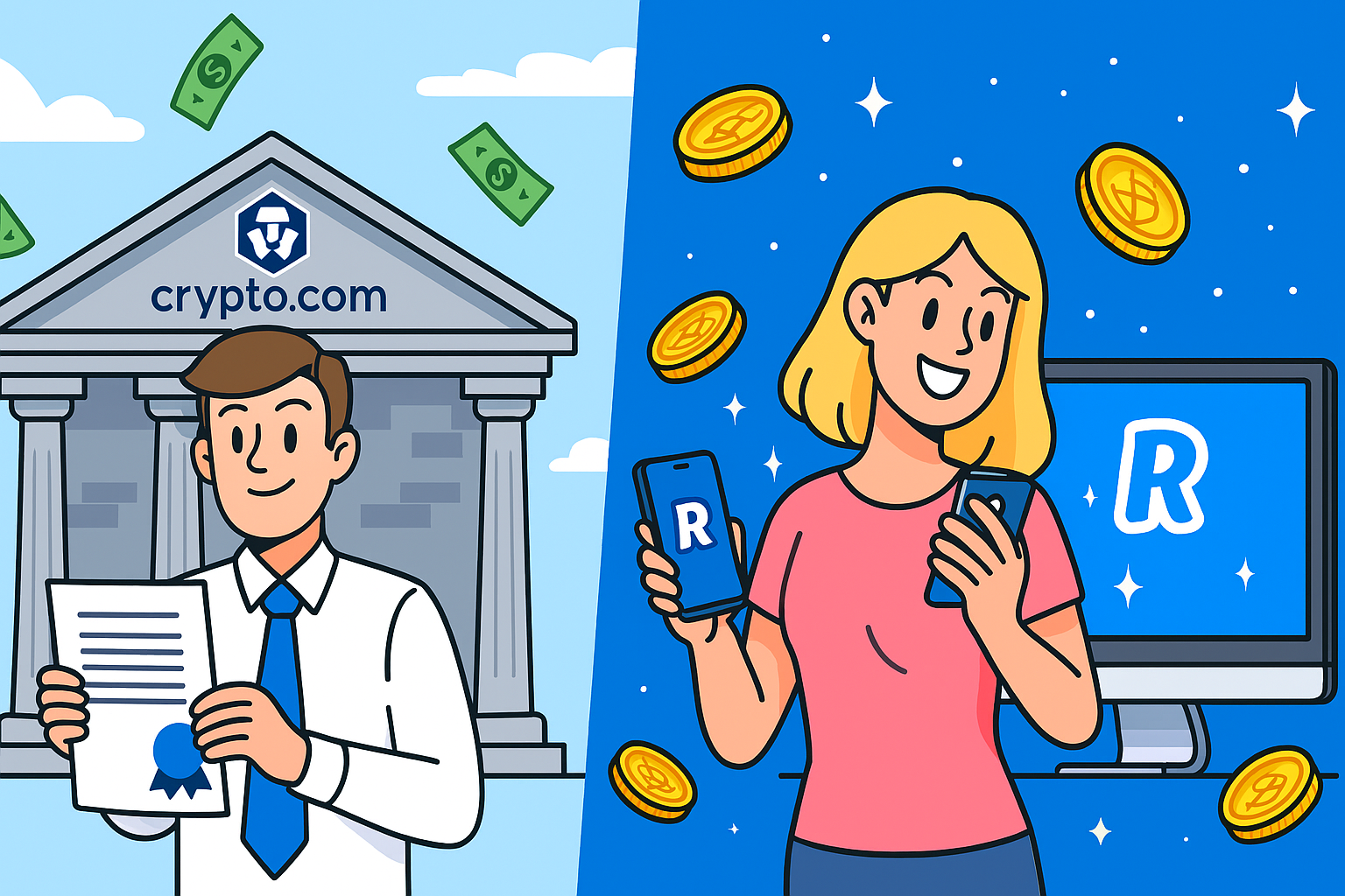 Crypto.com και Revolut ενισχύουν τη θέση τους – Νέες άδειες για τραπεζικές και crypto υπηρεσίες σε ΗΠΑ και Ε.Ε.