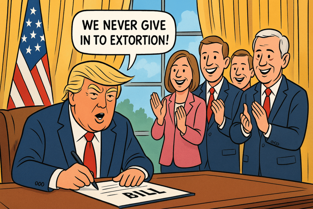 Οριστικό τέλος στη μεγαλύτερη «διακοπή» της αμερικανικής κυβέρνησης – Ο Donald Trump πανηγυρίζει και επιτίθεται στην αντιπολίτευση ✅ Τι έγινε Ο νόμος εγκρίθηκε πρώτα από τη Γερουσία και στη συνέχεια από τη Βουλή των Αντιπροσώπων, με 222 ψήφους υπέρ και 209 κατά. Έξι Δημοκρατικοί στήριξαν το κείμενο, ενώ δύο Ρεπουμπλικάνοι το καταψήφισαν. Μετά την έγκρισή του, ο Trump τον υπέγραψε άμεσα — η κυβέρνηση επαναλειτουργεί. Ο ίδιος χρησιμοποίησε την ευκαιρία για να εξαπολύσει βολές κατά των Δημοκρατικών, τους οποίους αποκάλεσε «εξτρεμιστές του άλλου κόμματος» που επίτηδες οδήγησαν το κράτος σε αδράνεια για πολιτική σκοπιμότητα. 🧱 Τι προβλέπει ο νόμος Παρατείνεται ο προϋπολογισμός της ομοσπονδιακής κυβέρνησης έως το τέλος Ιανουαρίου — για να απομακρυνθεί ο κίνδυνος άμεσης νέας «διακοπής». Επανεντάσσονται στις θέσεις τους οι δημόσιοι λειτουργοί που είχαν απολυθεί ή έμειναν απλήρωτοι από 1η Οκτωβρίου. Προβλέπεται χρηματοδότηση για το πρόγραμμα SNAP (επισιτιστική βοήθεια) έως τον Σεπτέμβριο — αποφεύγοντας το πάγωμα της ενίσχυσης για πάνω από 42 εκατ. Αμερικανούς. Όμως: δεν υπάρχει σαφές χρονοδιάγραμμα για τη συνέχιση των επιδοτήσεων του προγράμματος υγειονομικής ασφάλισης «Obamacare» — αυτό έχει προκαλέσει έντονες αντιδράσεις από το Δημοκρατικό Κόμμα. 🗣 Δομικά σημεία πολιτικής ρητορικής Ο Trump δήλωσε ότι «η χώρα ποτέ δεν τα πήγαινε καλύτερα» — παρά το γεγονός πως οι δημοσκοπήσεις καταγράφουν αυξανόμενη δυσαρέσκεια για την οικονομία. Ο Mike Johnson (speaker της Βουλής των Ρεπουμπλικάνων) χαρακτήρισε τη διακοπή ως «εφιάλτη εθνικού χαρακτήρα» και κατηγόρησε τη Δημοκρατική πλευρά ότι ήξερε τις συνέπειες και τις προκάλεσε σκόπιμα. Οι Δημοκρατικοί, από την πλευρά τους, κατηγορούν τους οκτώ συναδέλφους τους που υπερψήφισαν τον νόμο για «συνθηκολόγηση» απέναντι στα συμφέροντα της εργατικής και μεσαίας τάξης. ℹ️ Συμπληρωματικά στοιχεία Από 1η Οκτωβρίου πέρα από 1 εκατ. δημόσιοι υπάλληλοι έμειναν απλήρωτοι, και πλήθος πτήσεων ακυρώθηκε ή καθυστέρησε λόγω έλλειψης προσωπικού (π.χ. ελεγκτών εναέριας κυκλοφορίας). Το κόστος της ασφάλισης υγείας για περίπου 24 εκατ. Αμερικανούς ενδέχεται να υπερδιπλασιαστεί το 2026 αν δεν παραταθούν οι επιδοτήσεις του Obamacare, σύμφωνα με εκτιμήσεις του ερευνητικού κέντρου Kaiser Family Foundation. Συμπέρασμα – Grypto Η σημερινή έγκριση του νόμου είναι ένα «καλό νέο» για τη σταθερότητα του ομοσπονδιακού κράτους των ΗΠΑ — όμως δεν λύνει όλα τα προβλήματα. Η ανοικτή πληγή της υγειονομικής ασφάλισης παραμένει. Η πολιτική ένταση δείχνει πως η δημοσιονομική κρίση δεν ήταν απλώς τεχνικό ατύχημα αλλά αποτέλεσμα στρατηγικών κινήσεων και πολιτικών τακτικών. Αυτό σημαίνει πως η επόμενη φάση — π.χ. η διαπραγμάτευση για το Obamacare — μπορεί να γίνει ακόμη πιο σκληρή. Ας κρατάμε ψηλά το επίπεδο ανάλυσης και ας μην αφήνουμε τη ρητορική να μας παρασύρει.